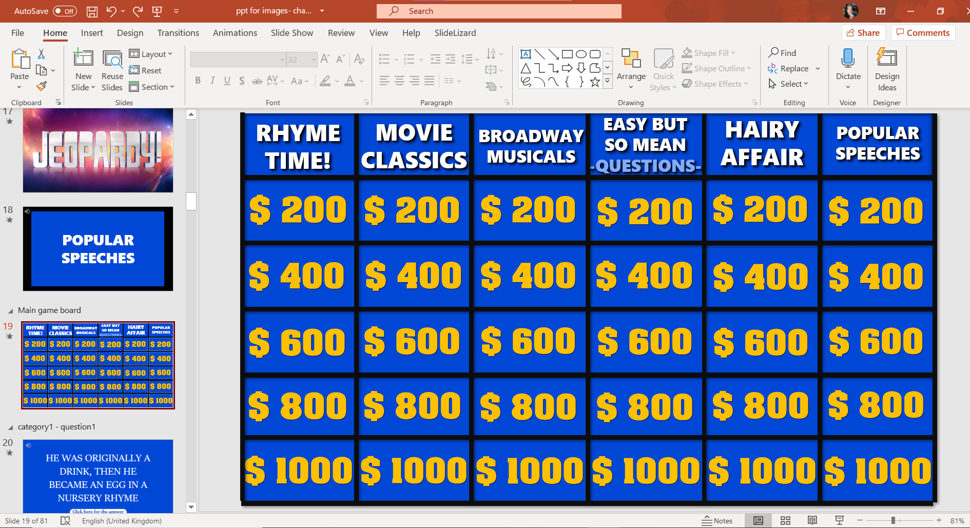 Jeopardy PowerPoint Template